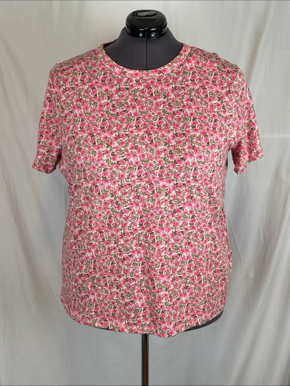 Women's Old Navy Everywear Short Sleeved Tee Shirt Crew Neck XXL 100% Cotton NWT